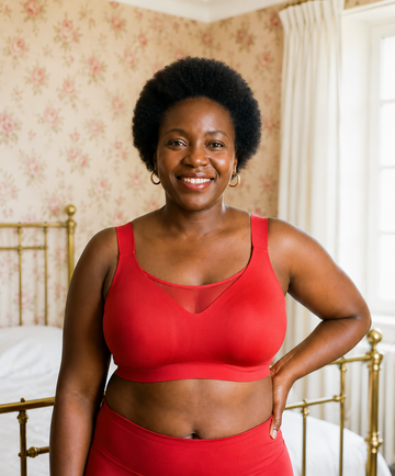 Soutien-gorge Morphea™ Rouge | Sans armatures, 100% maintien et confort