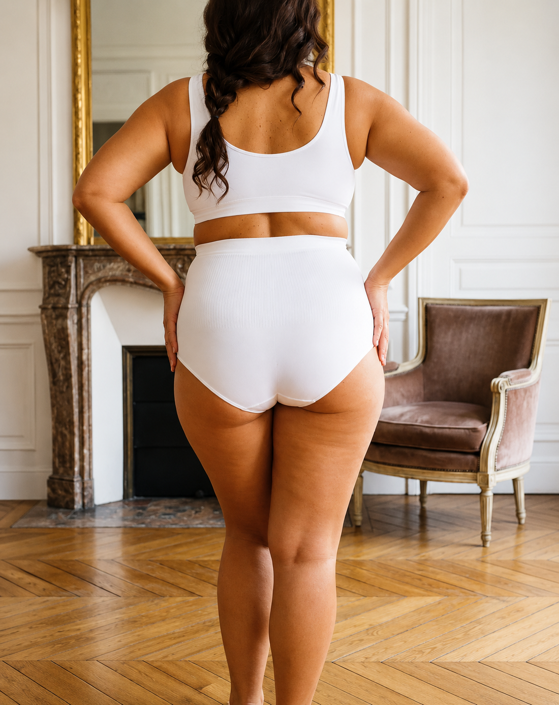 Culotte ShapeSculpt™ Blanc | Silhouette affinée, confort toute la journée