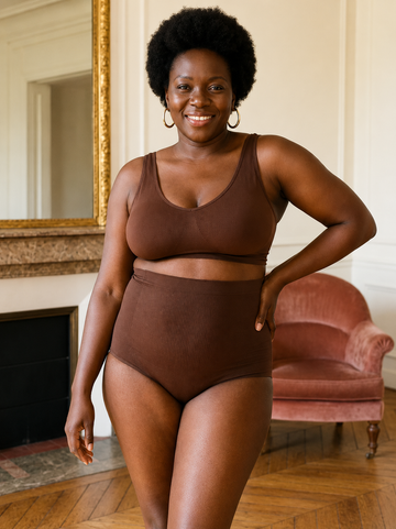 Culotte ShapeSculpt™ Marron | Silhouette affinée, confort toute la journée